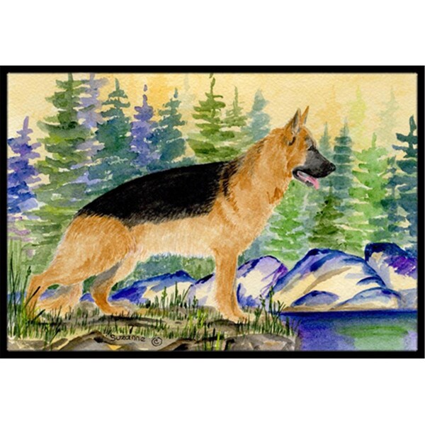 Carolines Treasures 18 x 27 in. German Shepherd Indoor Outdoor Doormat CA78714 - main